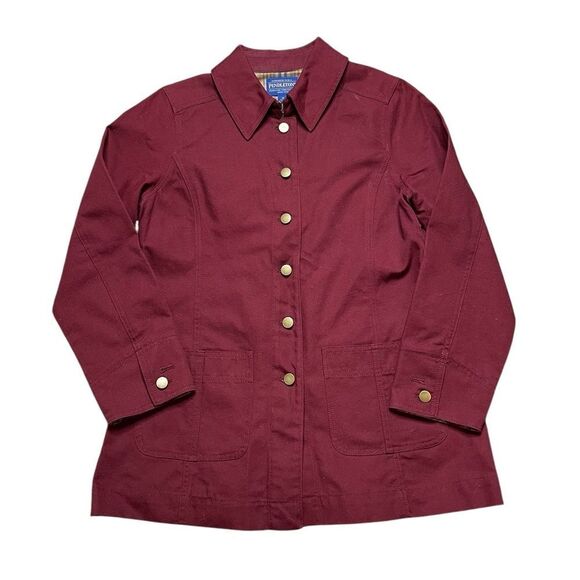 Pendleton Red Utility Jacket Structured Tailored Design - Picture 1 of 7